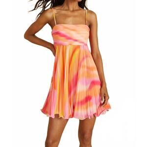 NEW AMUR savanna mini dress in blurred stripe